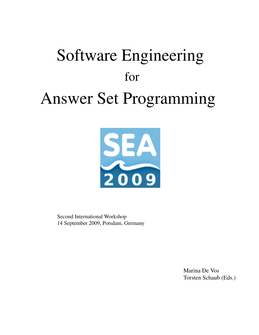 Software Engineering Answer Set Programming