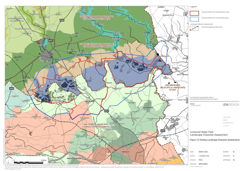 Cotswold Water Park Figure 13 Existing Lcas