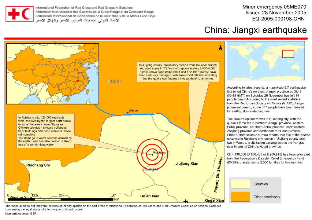 Jiangxi Earthquake