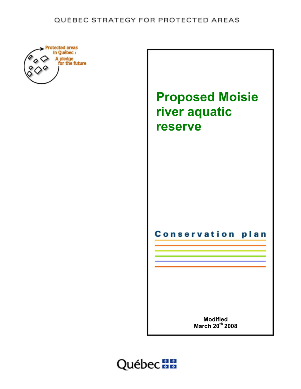 Plan and Conservation Plan of the Proposed Aquatic