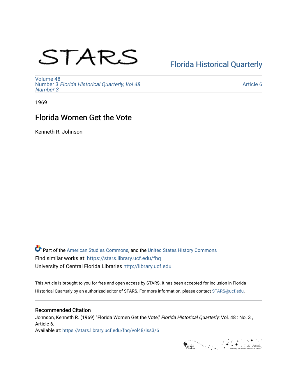 Florida Women Get the Vote