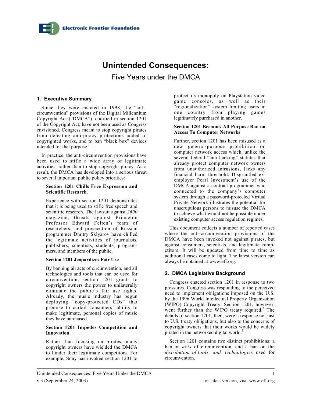 Submission Result in Legal Action Under the DCMA