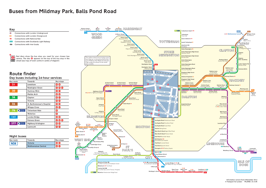 Buses from Mildmay Park, Balls Pond Road