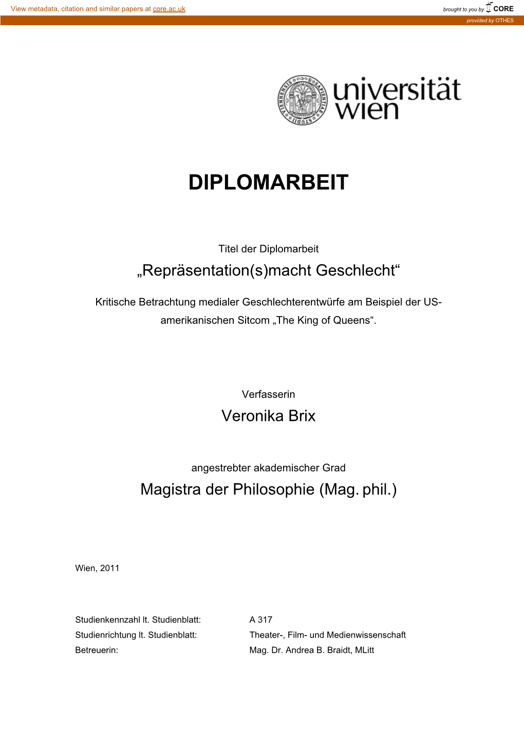 Diplomarbeit