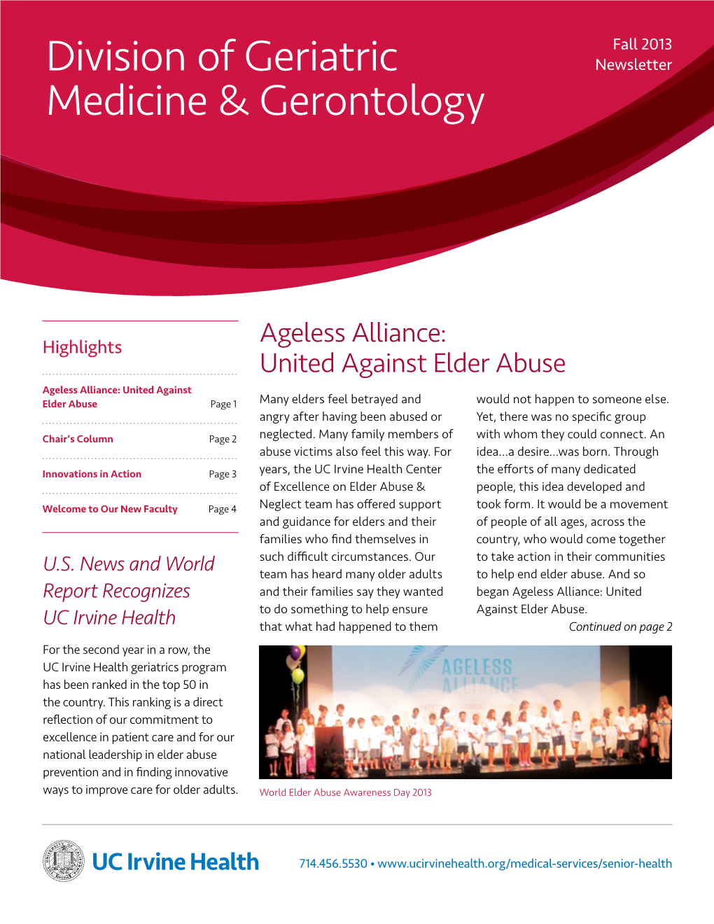 Division of Geriatric Medicine & Gerontology