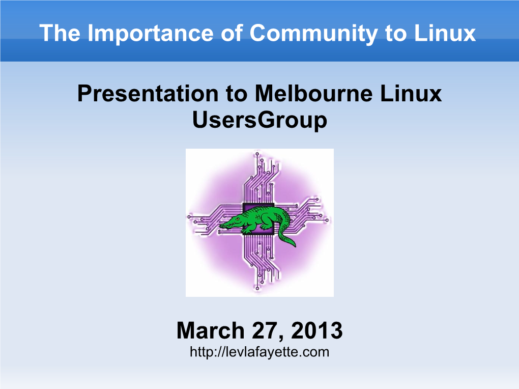 The Importance of Community in Linux
