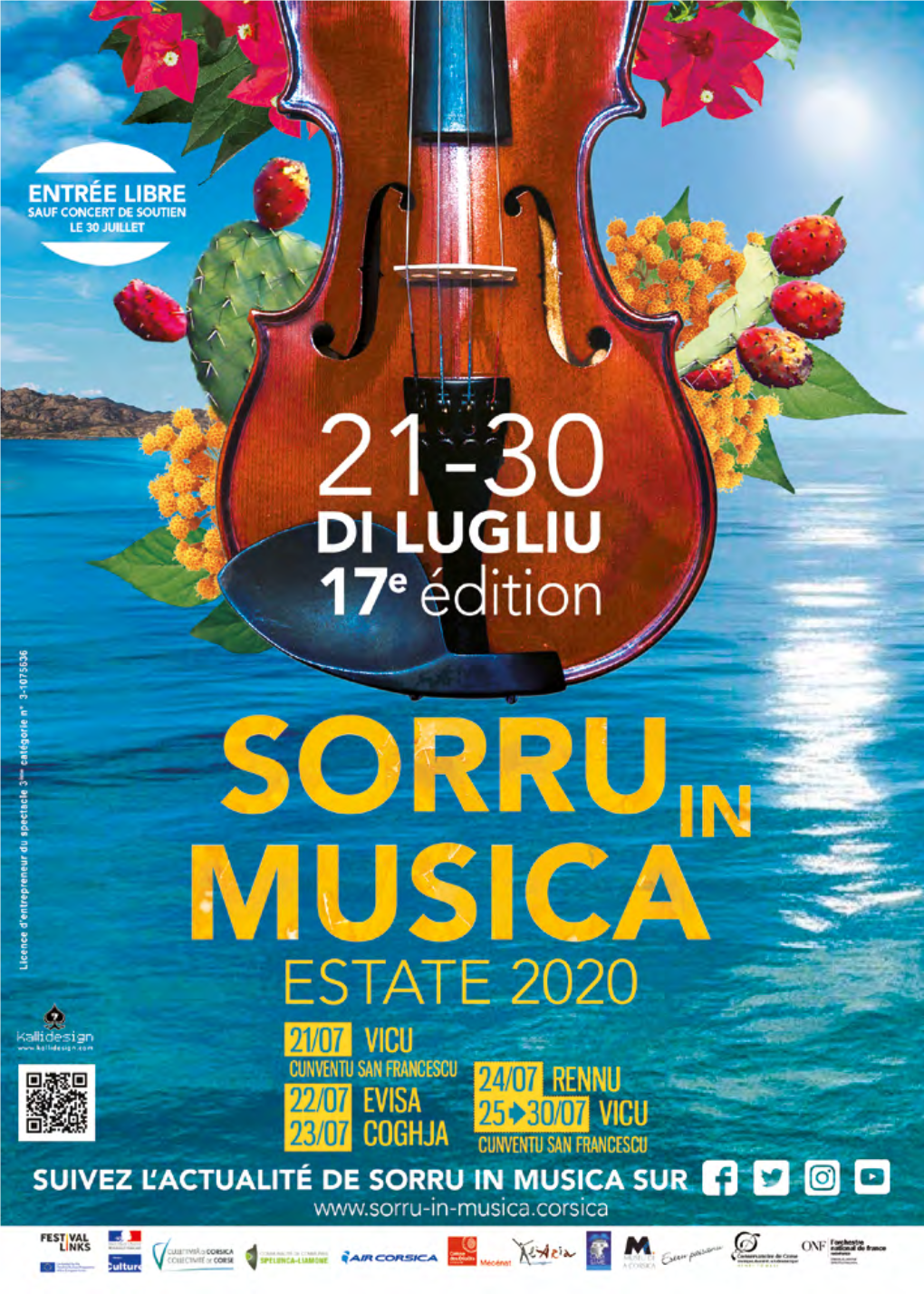 Festival Sorru in Musica 2020 -17Ème Édition- È Puru a Musica Ci Campa Denduci Sempre U Batticore