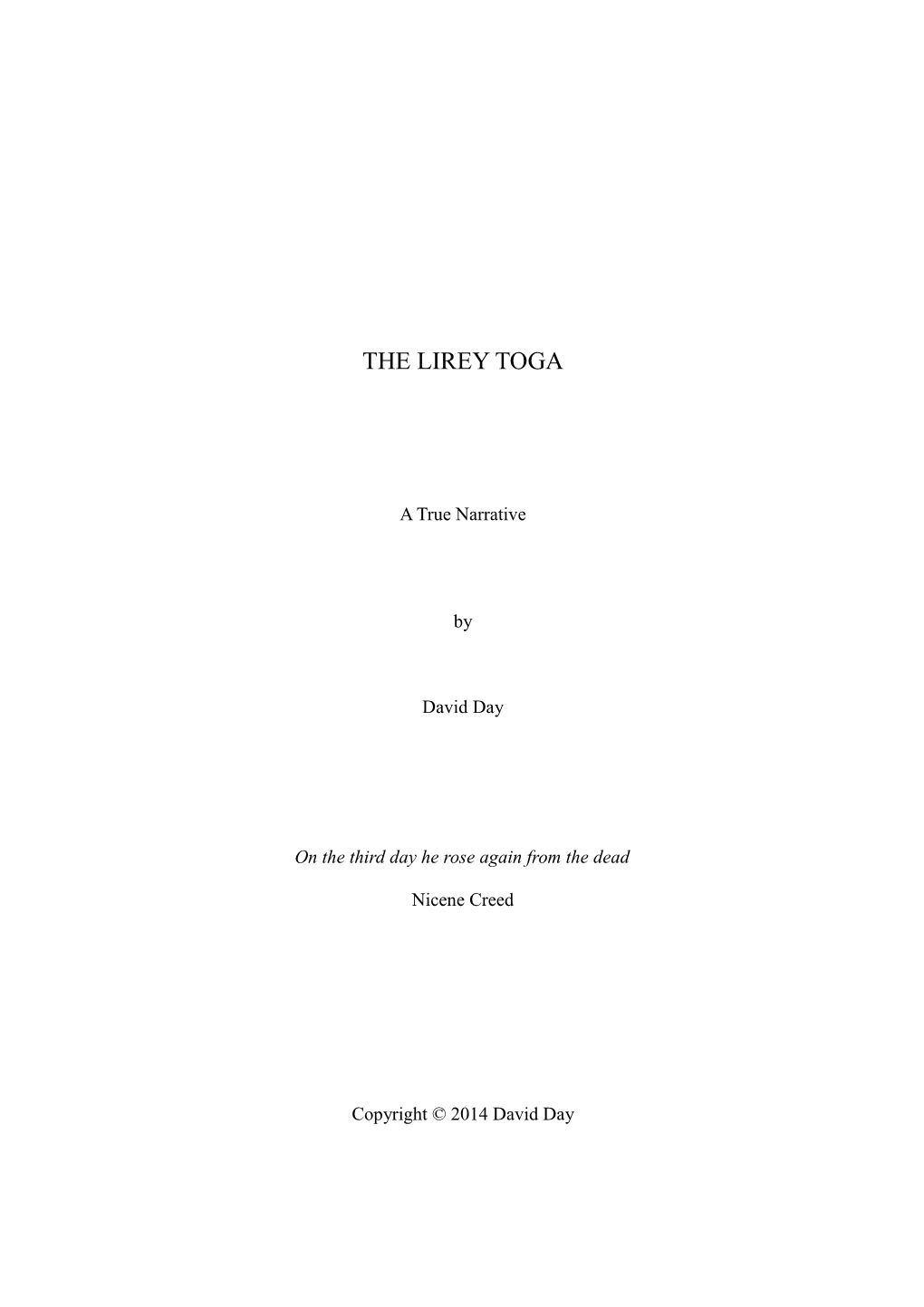 The Lirey Toga