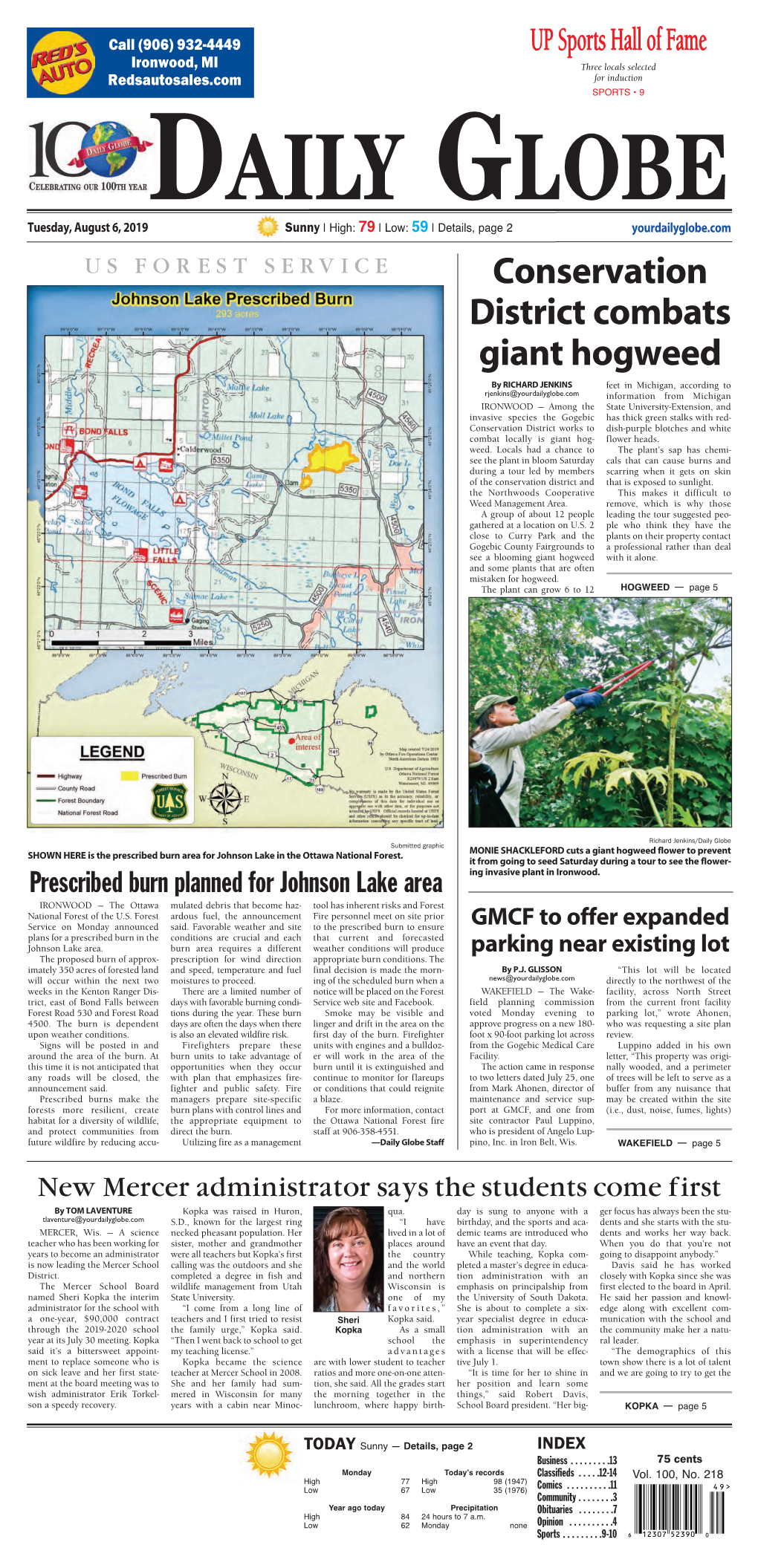 Conservation District Combats Giant Hogweed