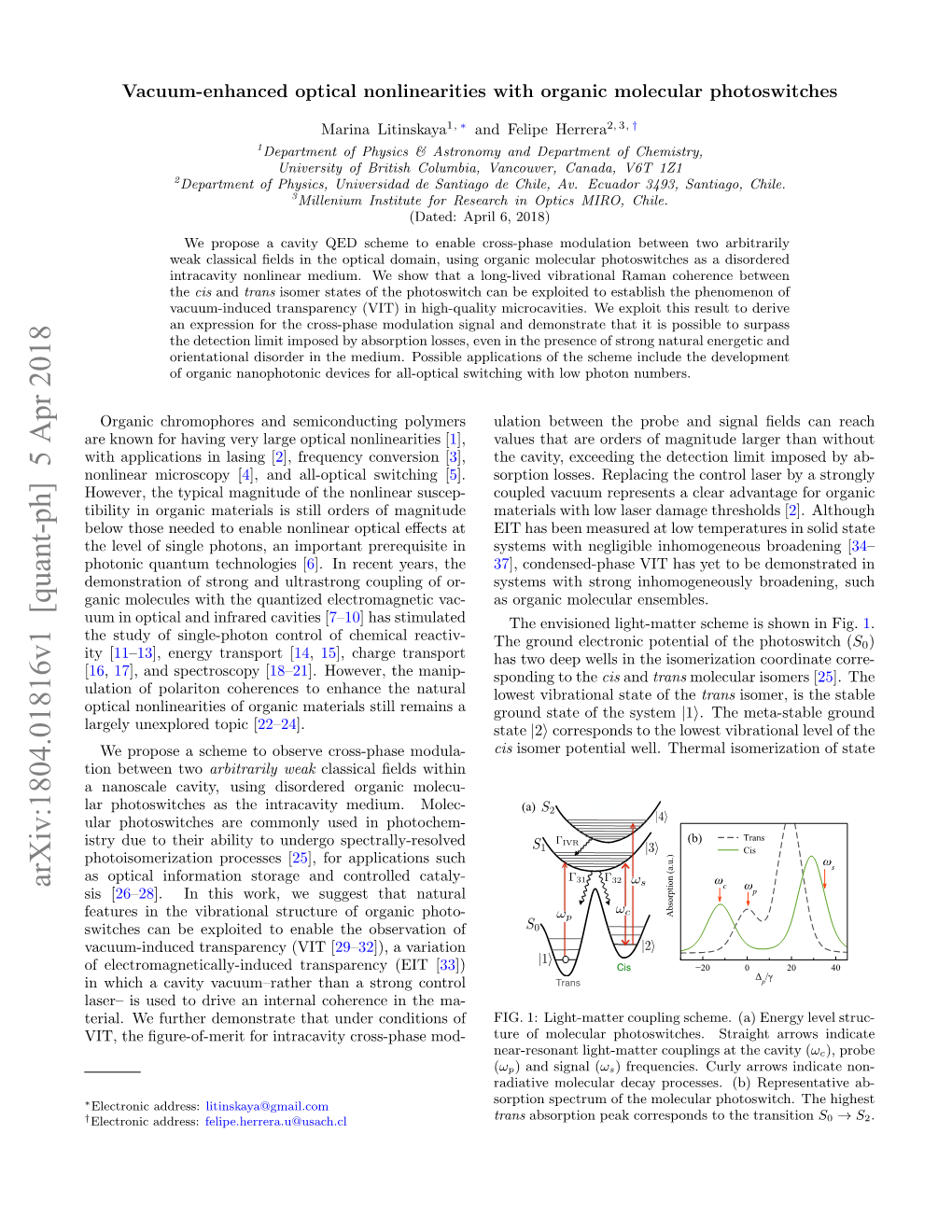 Vacuum-Enhanced Optical Nonlinearities with Organic Molecular Photoswitches