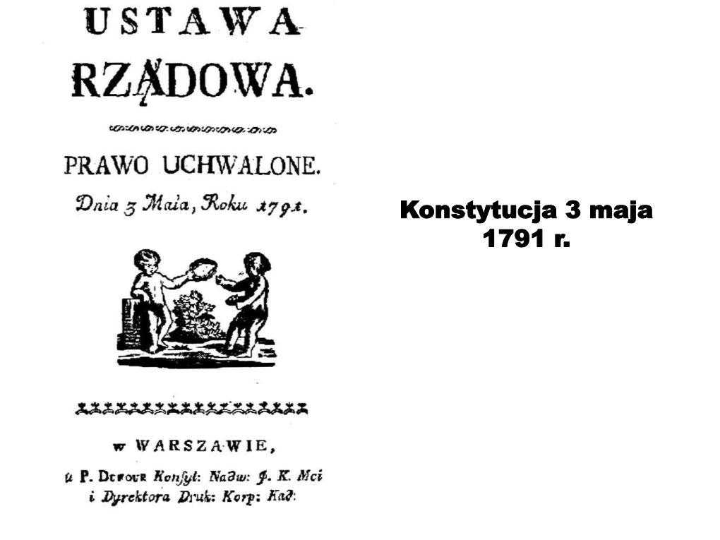 Konstytucja 3 Maja 1791 R