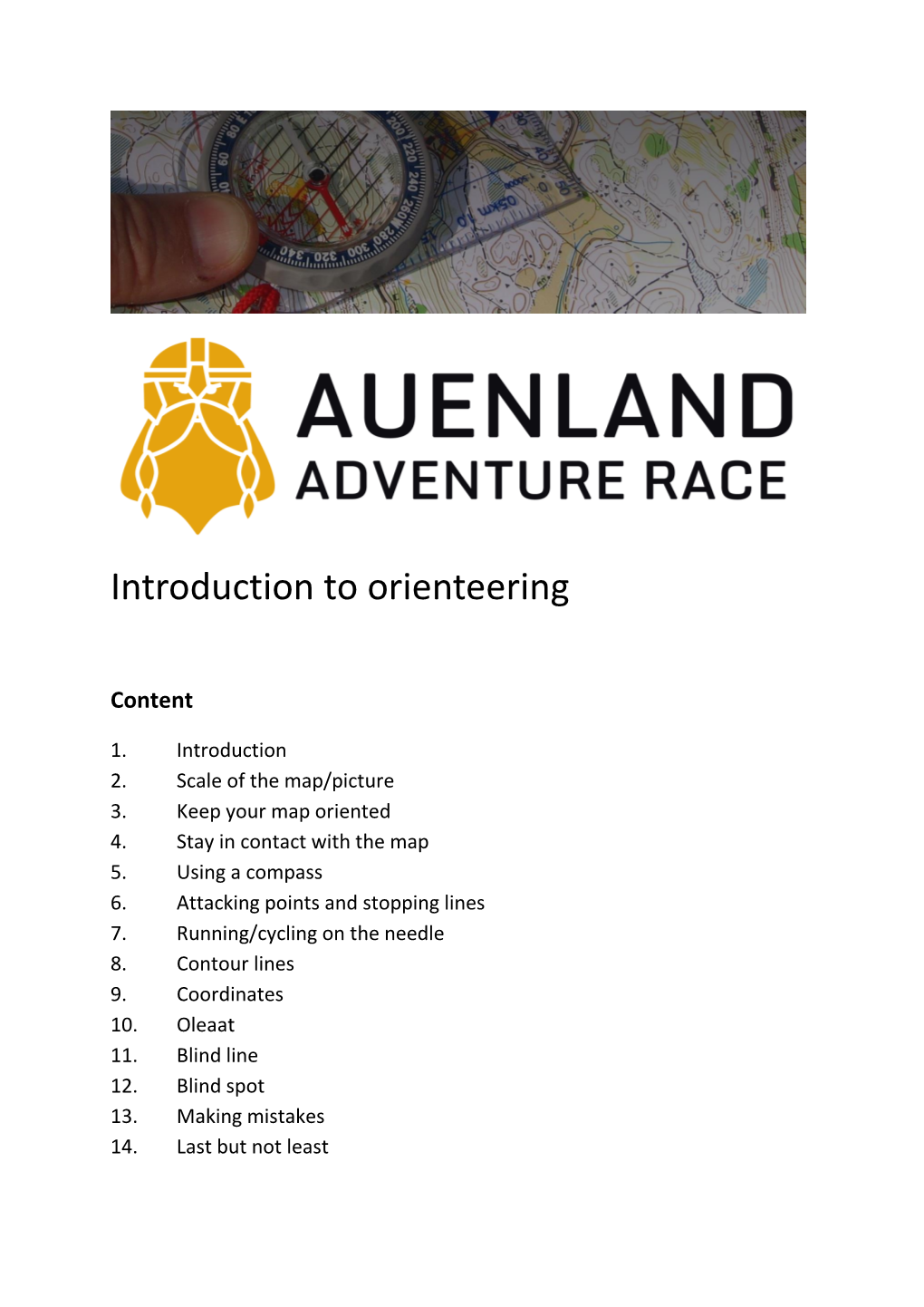 Orienteering Manual