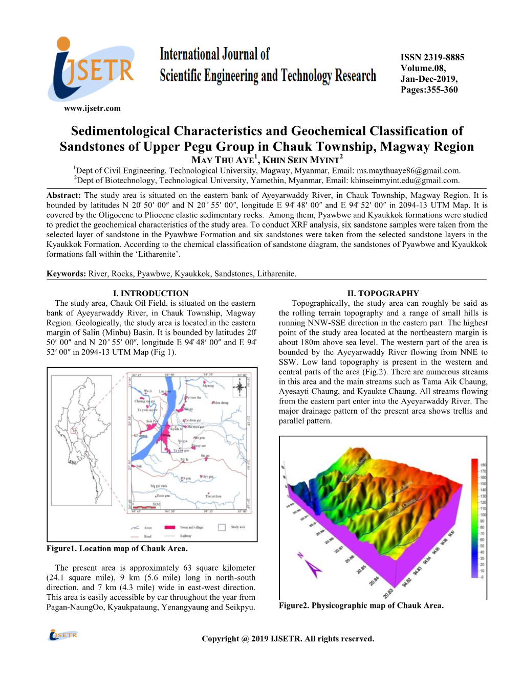 Sedimentological Characteristics and Geochemical