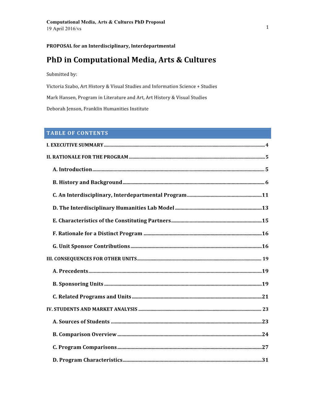 Phd in Computational Media, Arts & Cultures