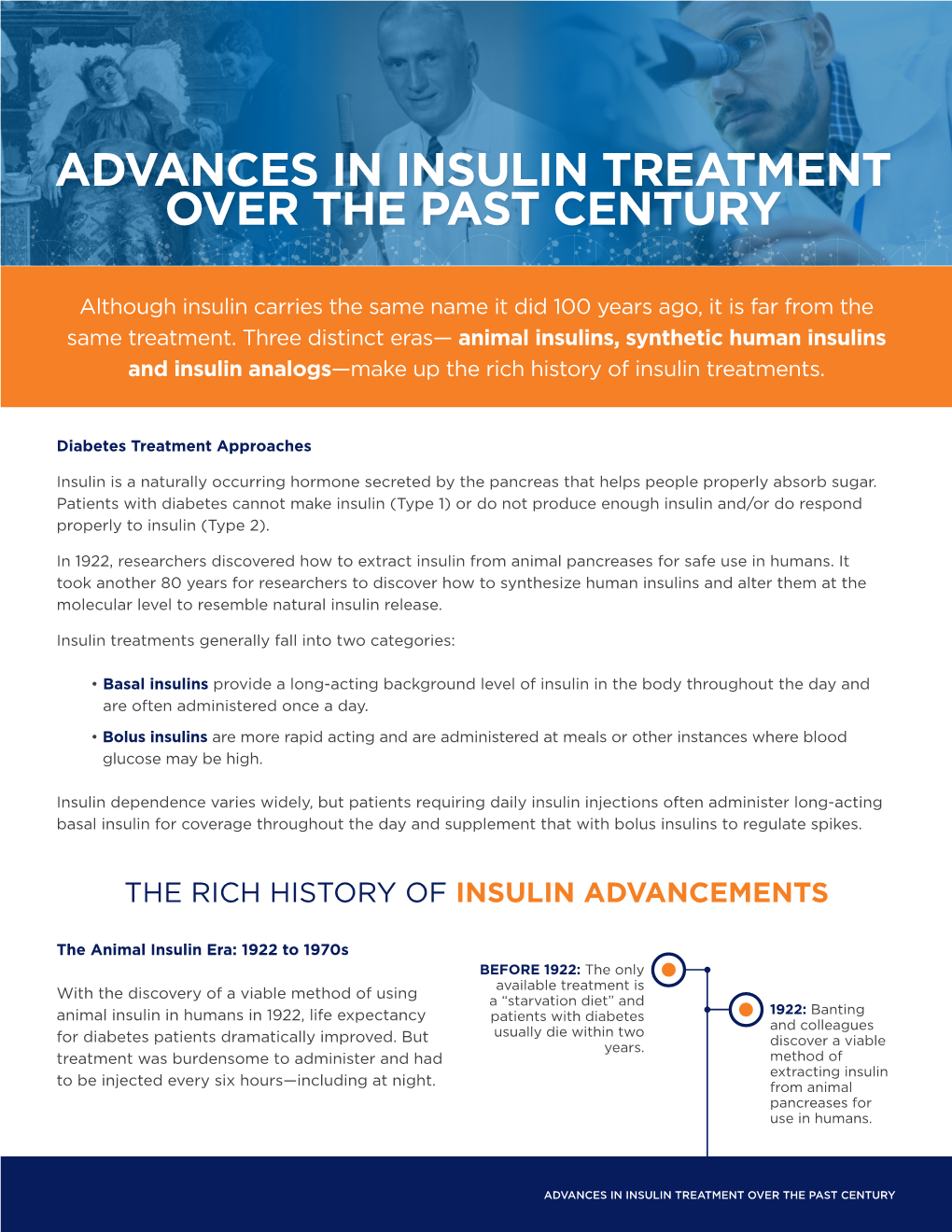 Advances in Insulin Treatment Over the Past Century