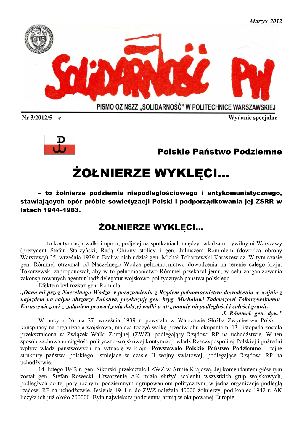 Żołnierze Wyklęci