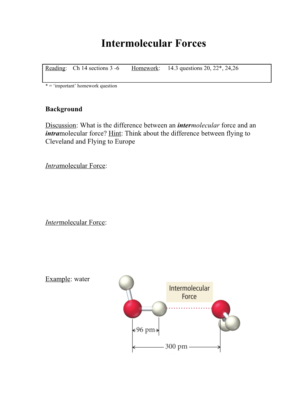 Intermolecular Forces and Properties of Solutions