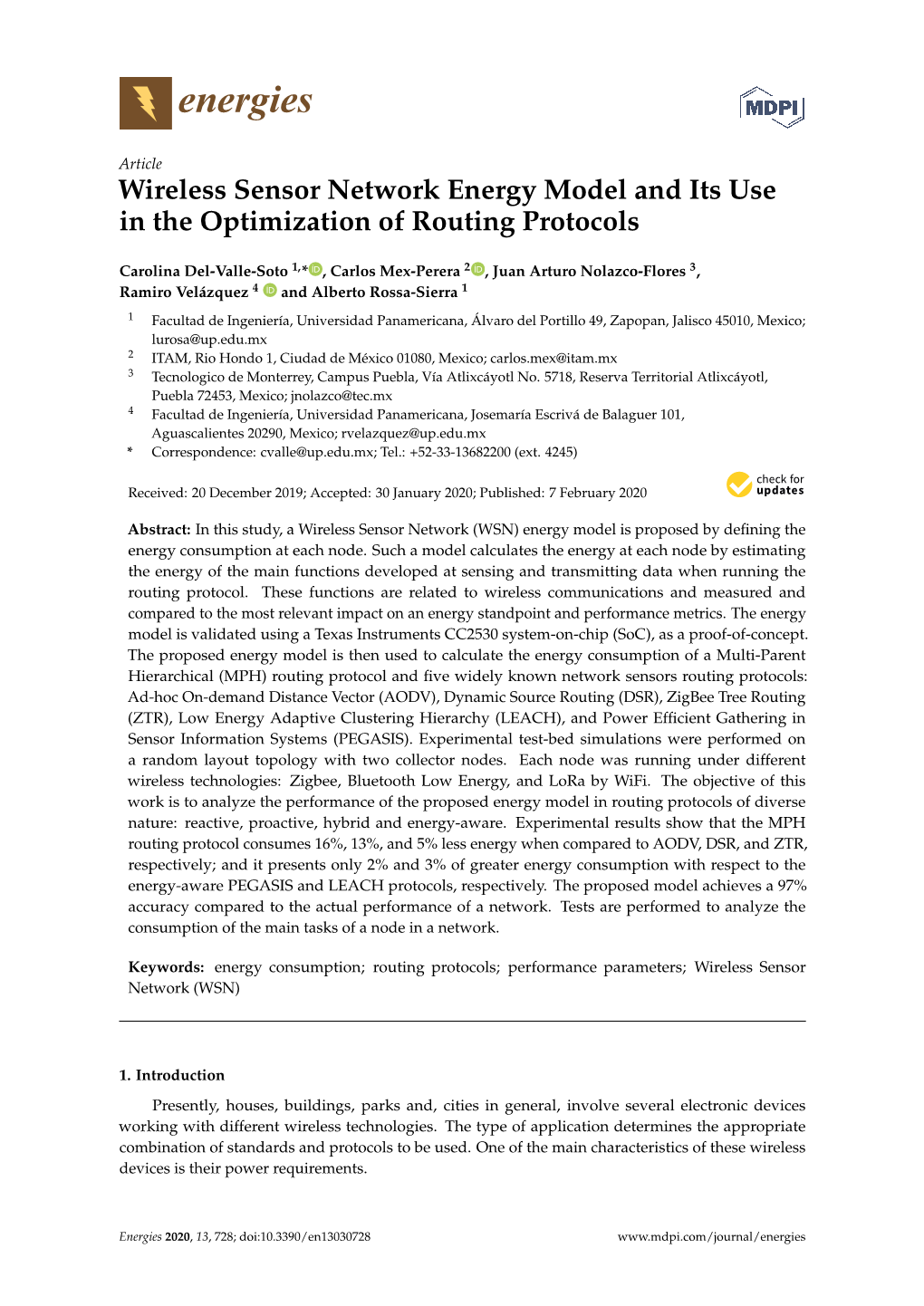 Wireless Sensor Network Energy Model and Its Use in the Optimization of Routing Protocols