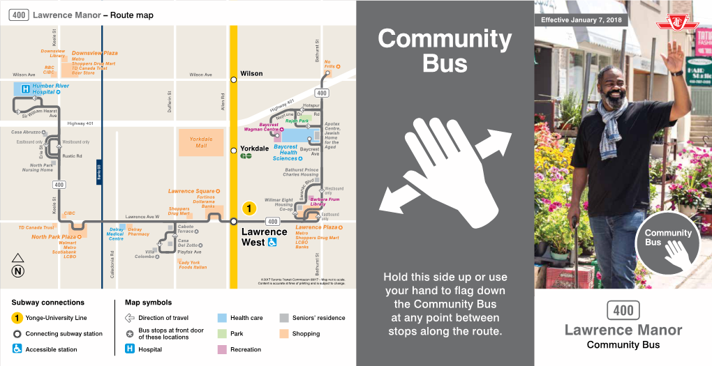 Lawrence Manor–Routemap Am Hearst Downsview