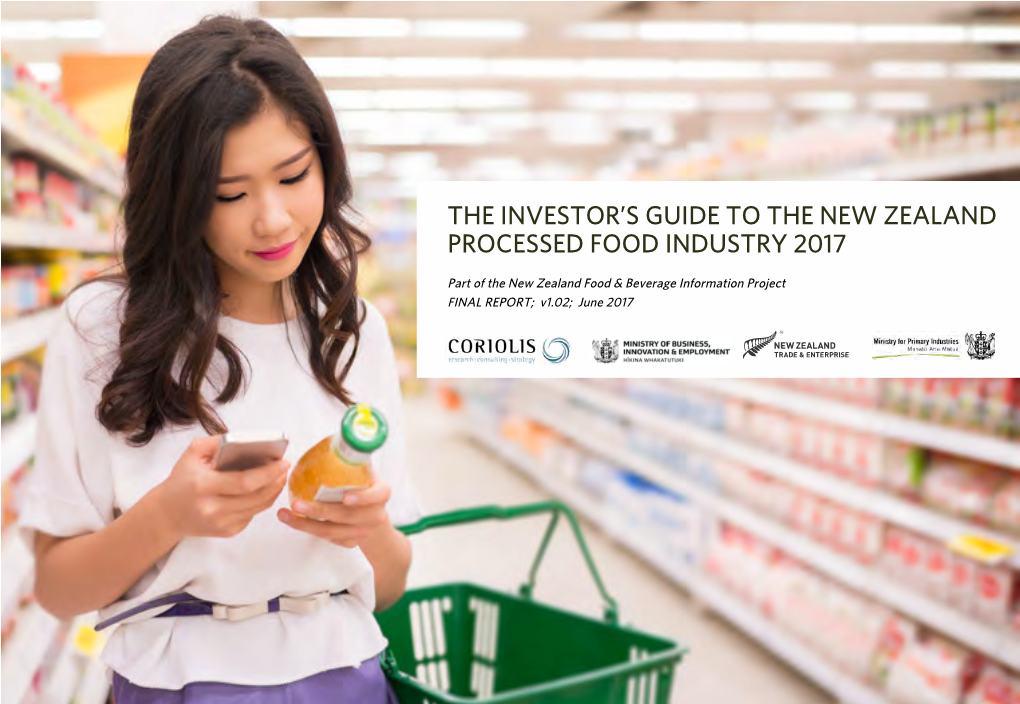 NZ Processed 2017 New Zealand Processed Foods Overview