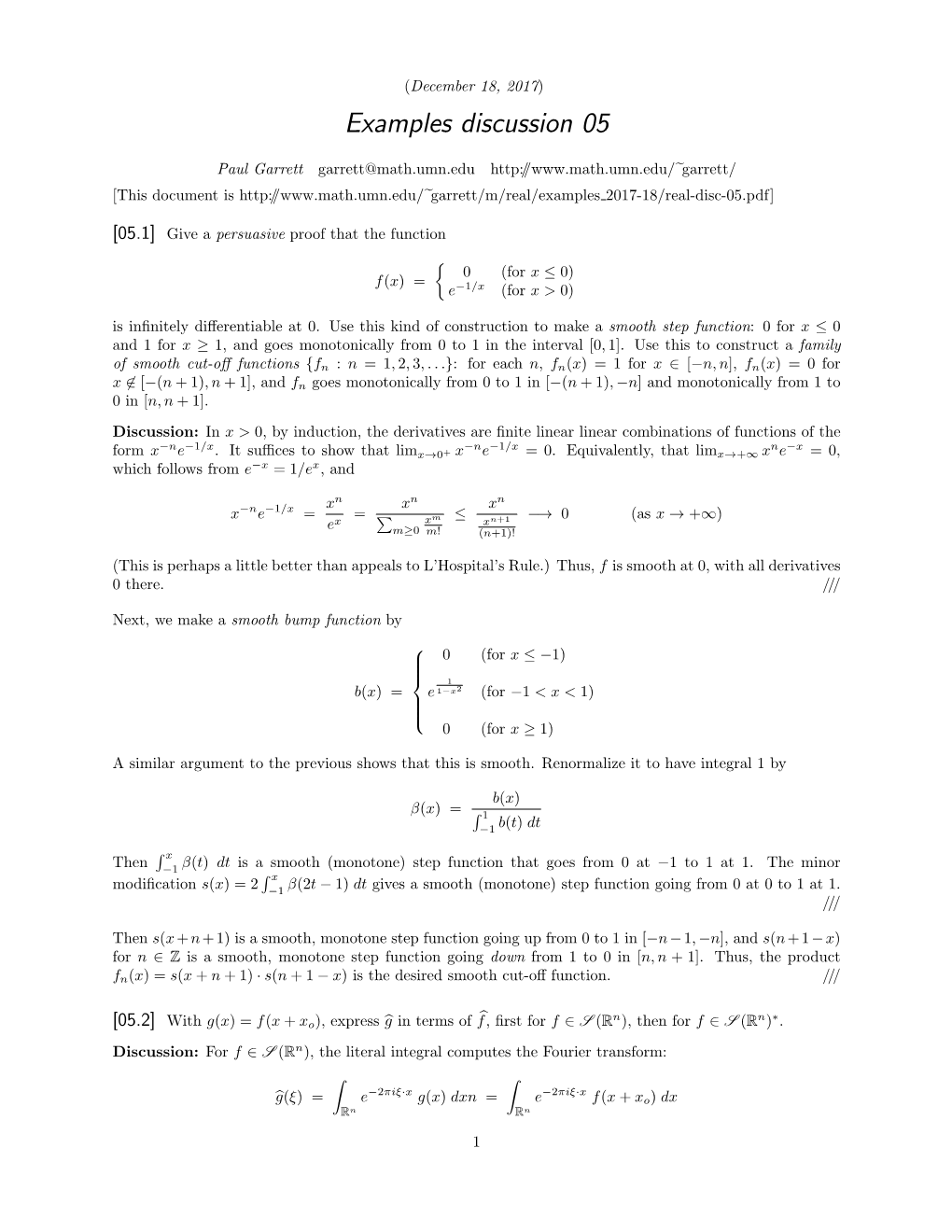 Examples Discussion 05