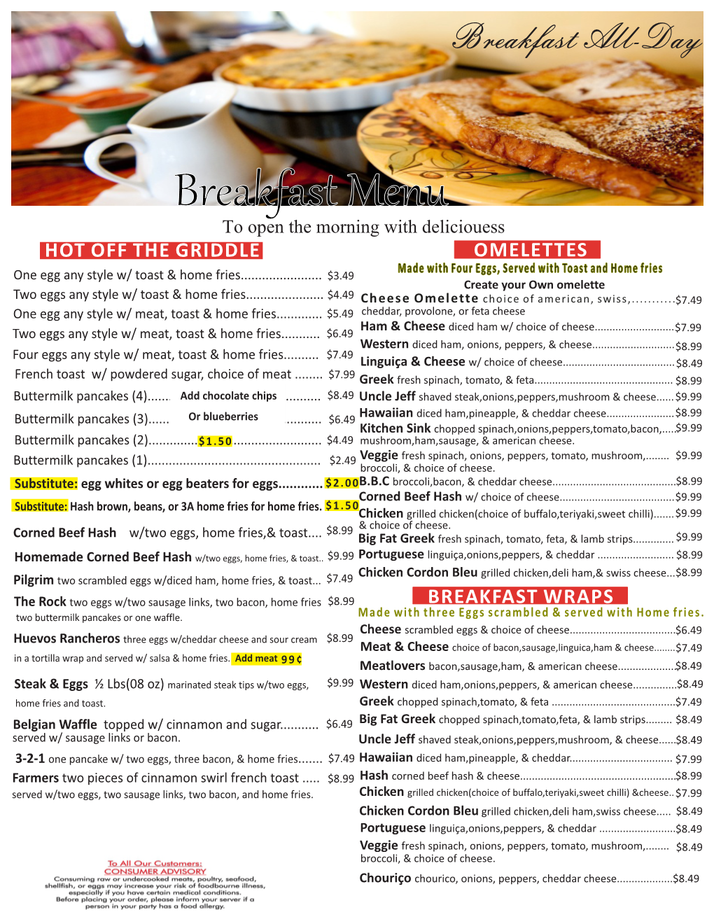 Download Breakfast Menu