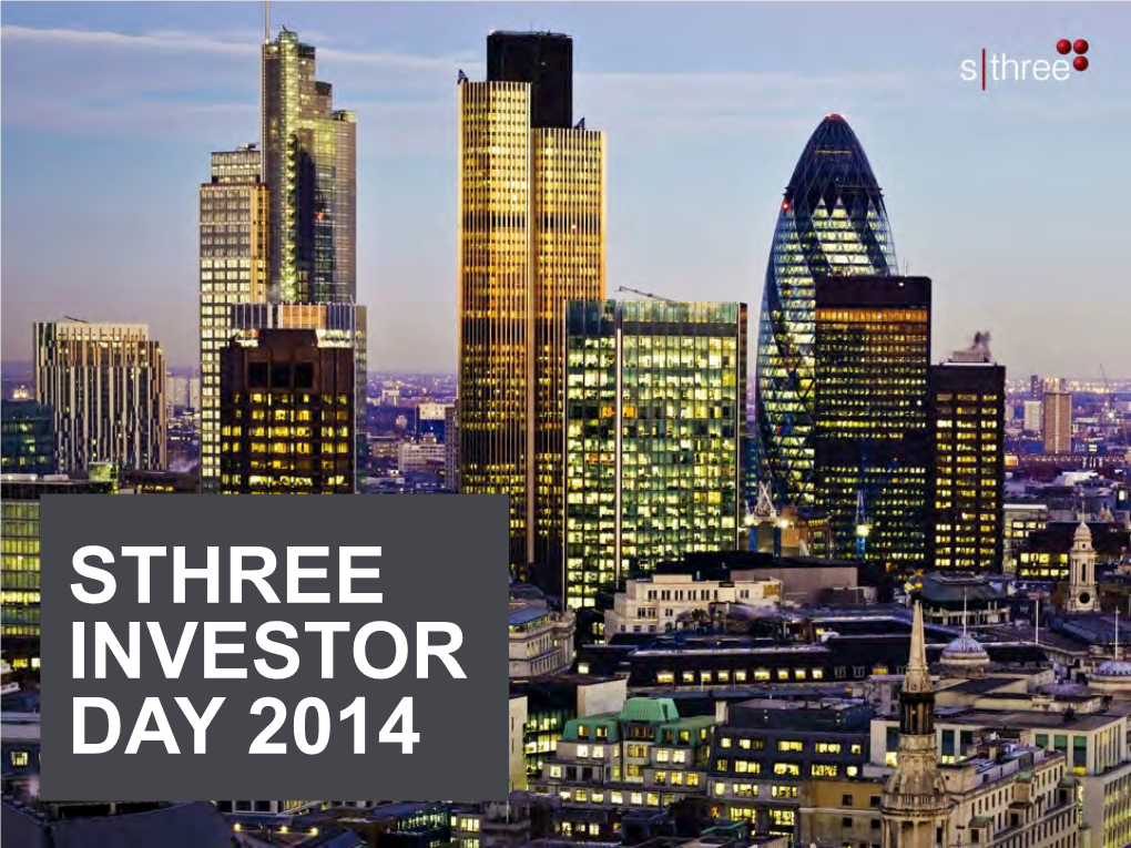 Investor Day Presentation 2014