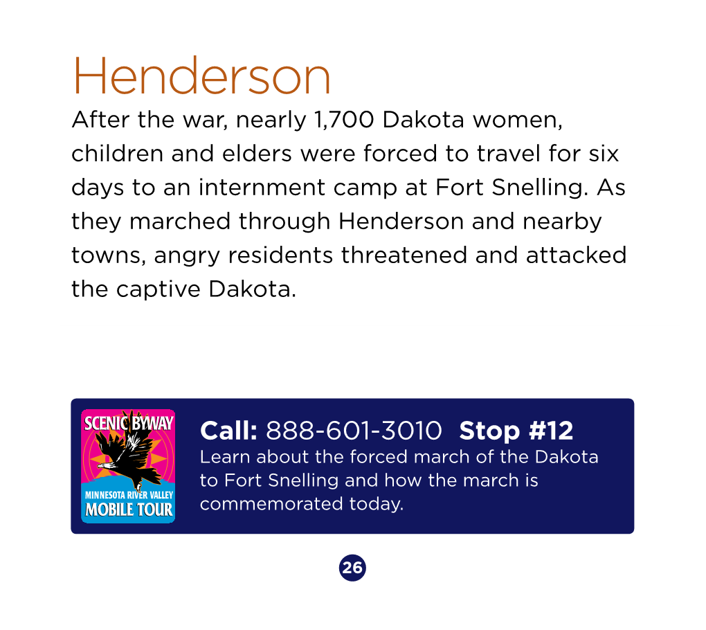 Henderson “I Just Try to Imagine What It Would Have After the War, Nearly 1,700 Dakota Women, Been Like to Be There