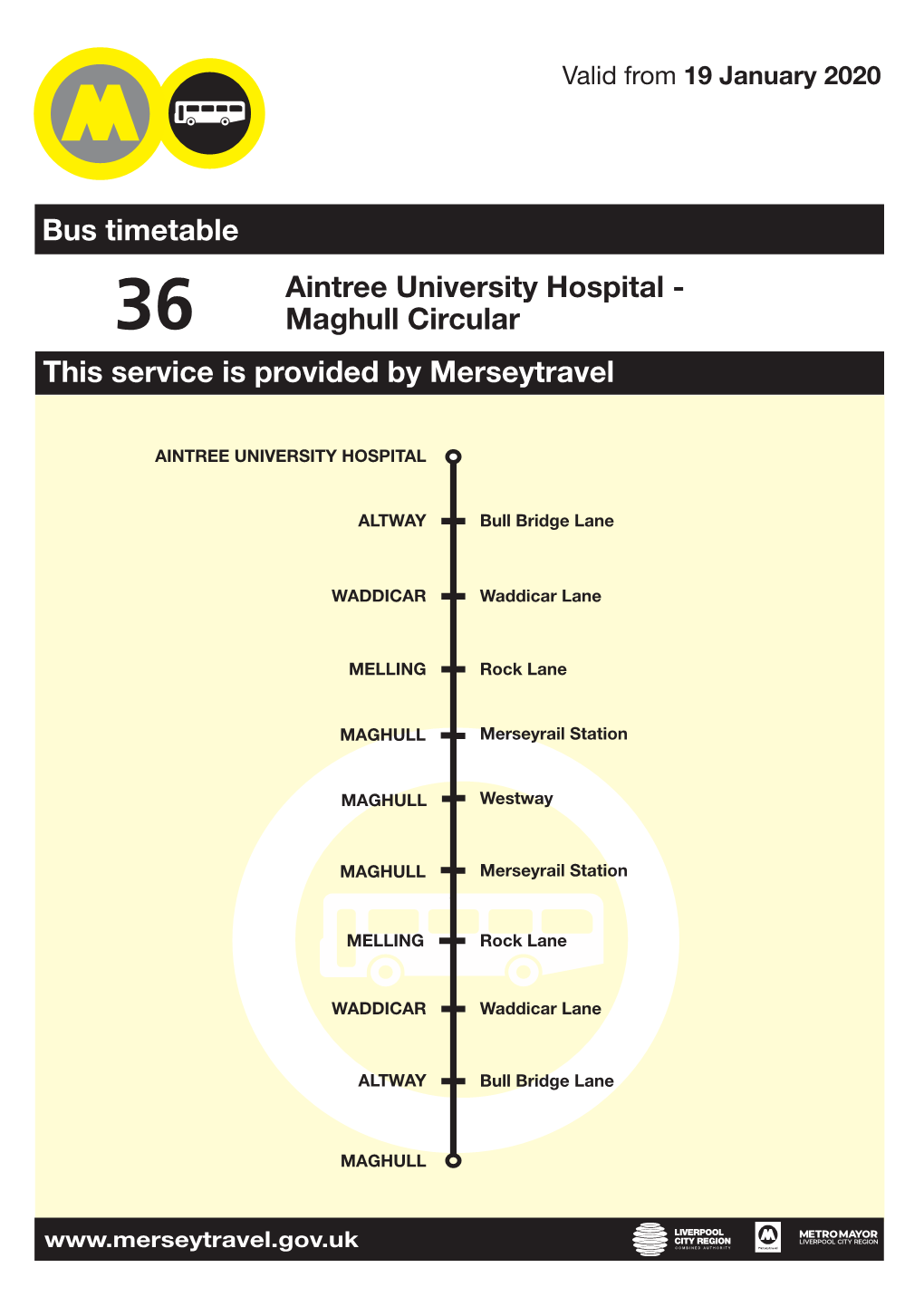 Maghull Circular This Service Is Provided by Merseytravel