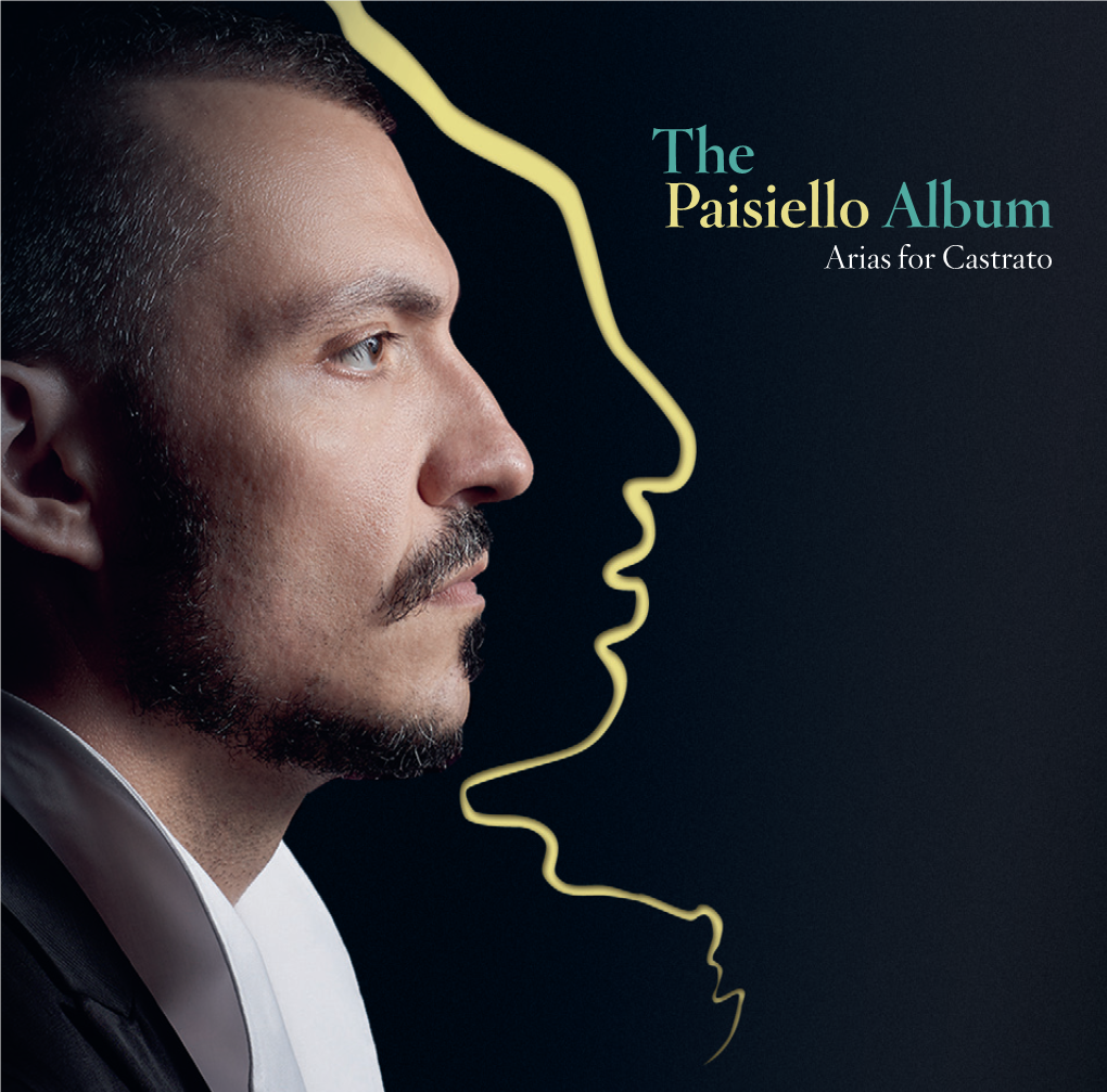Paisiello Album Arias for Castrato Filippo Mineccia Countertenor