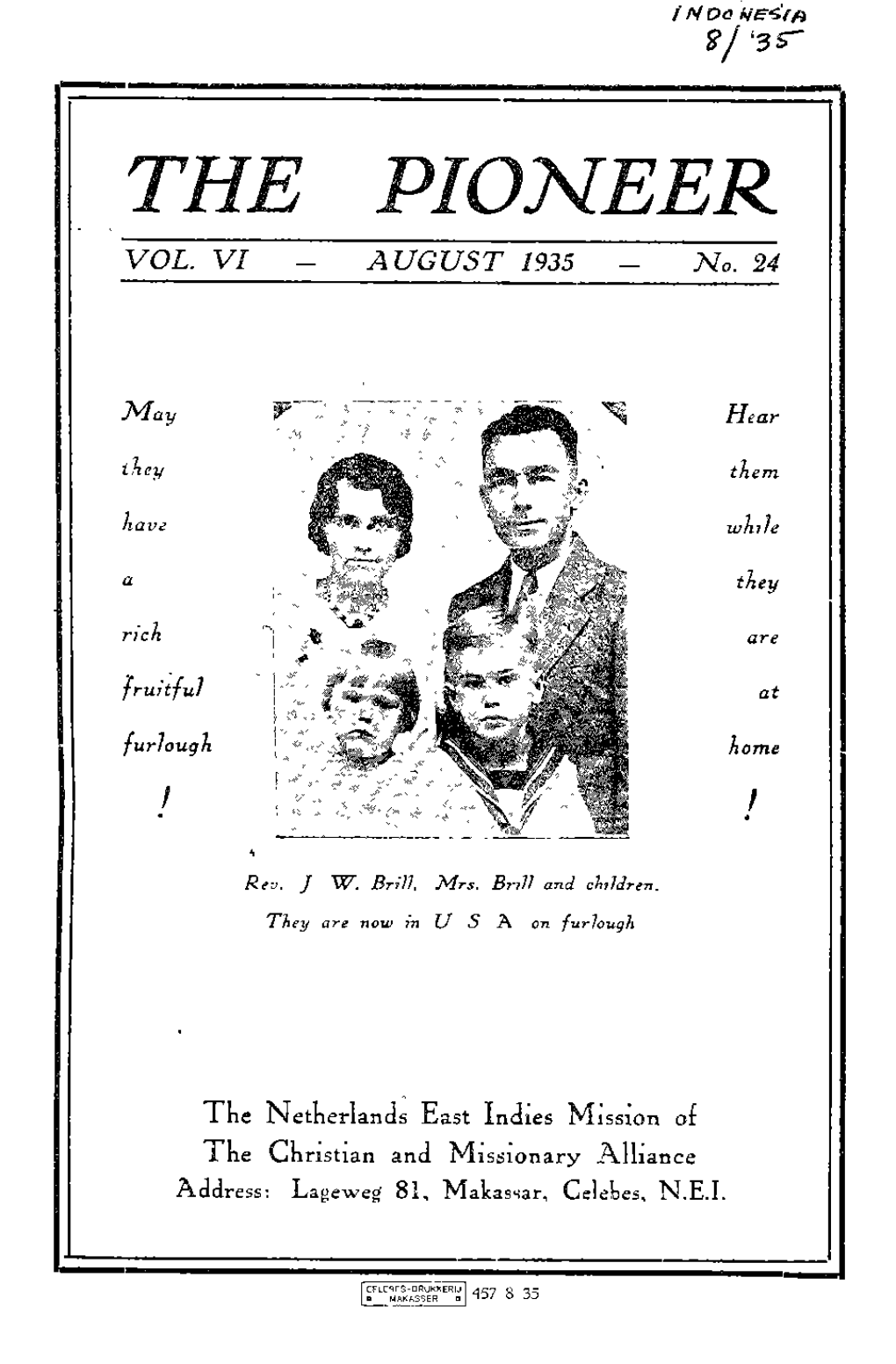 AUGUST 1935 - No