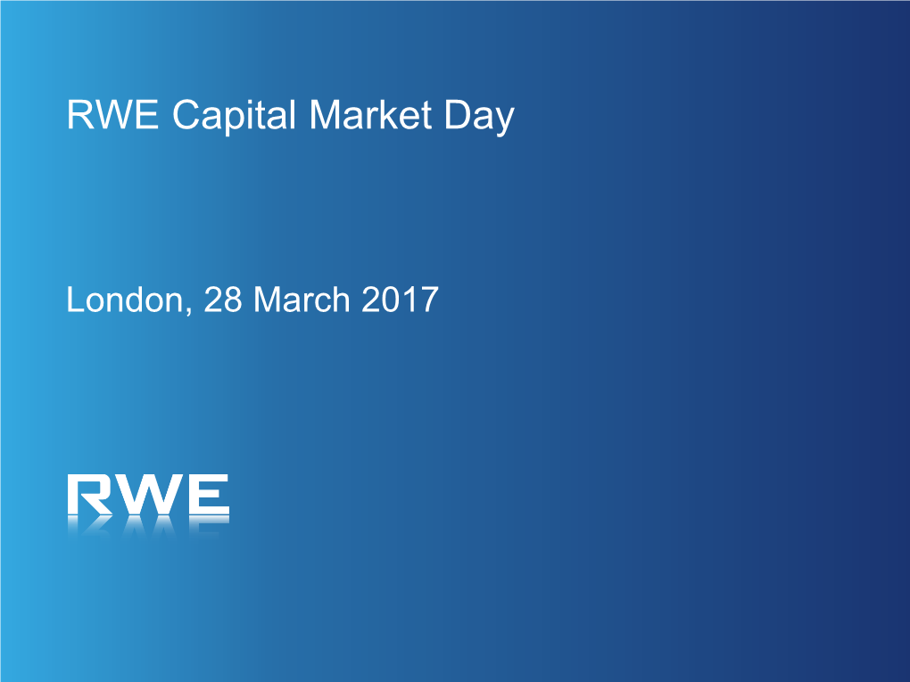 RWE Capital Market Day