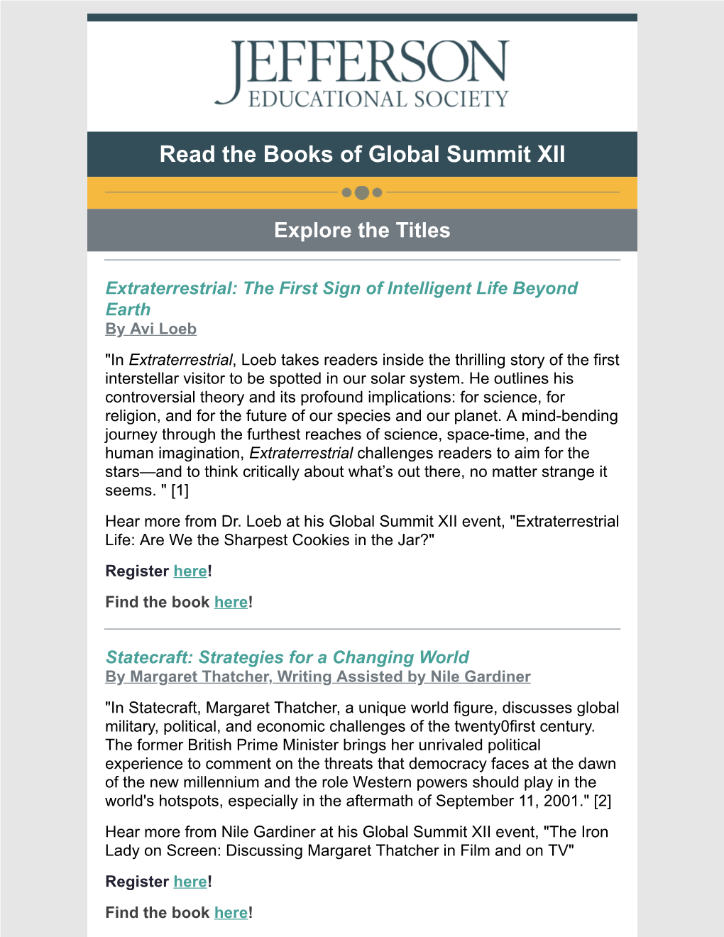 Read the Books of Global Summit XII