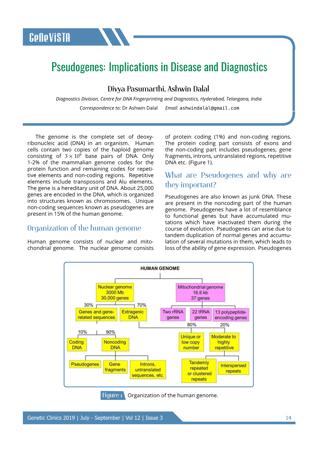 Pseudogenes: Implications in Disease and Diagnostics