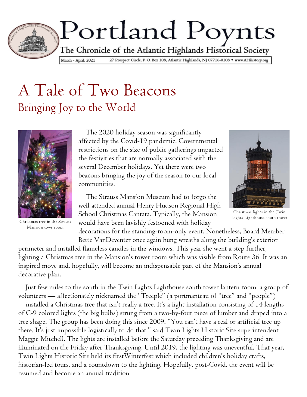 A Tale of Two Beacons Bringing Joy to the World