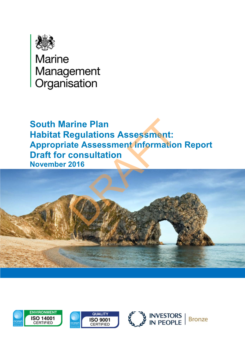South Marine Plan Habitat Regulations Assessment: Draft For