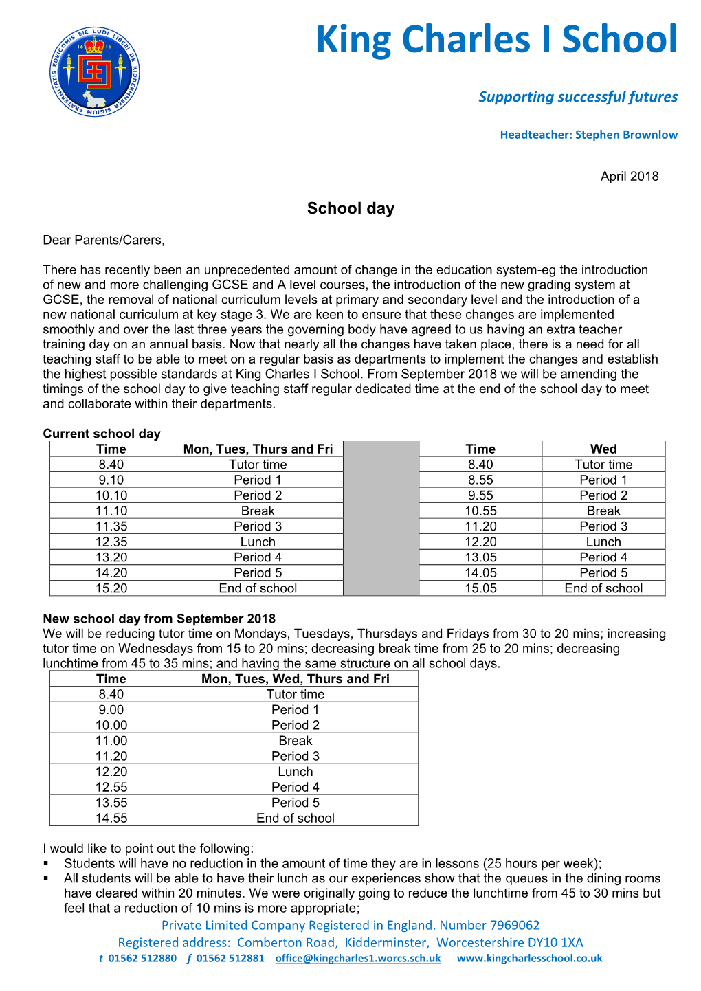 Schooldayletter.Pdf