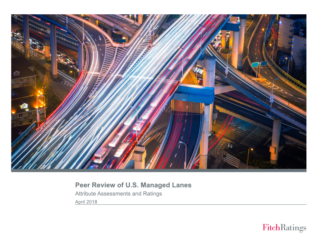 Managed Lanes Peer Review