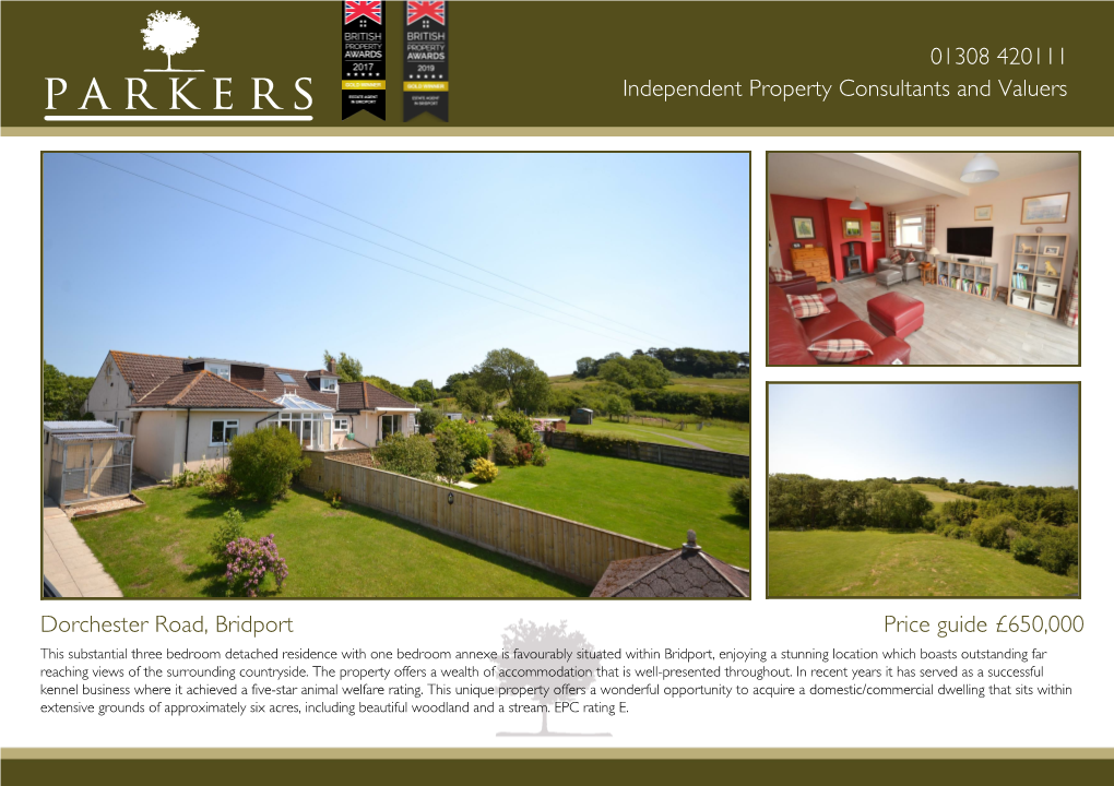 01308 420111 Independent Property Consultants and Valuers