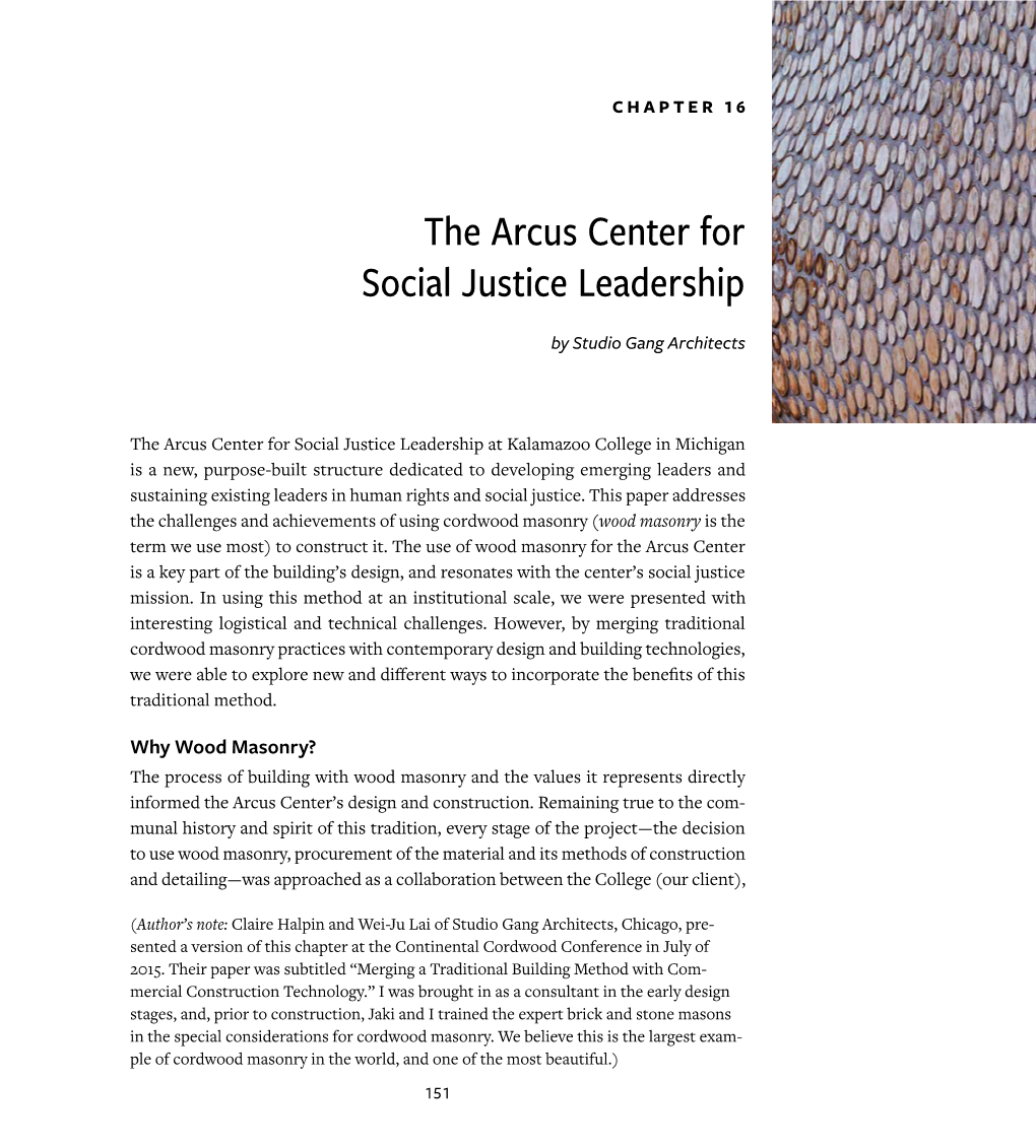 The Arcus Center for Social Justice Leadership