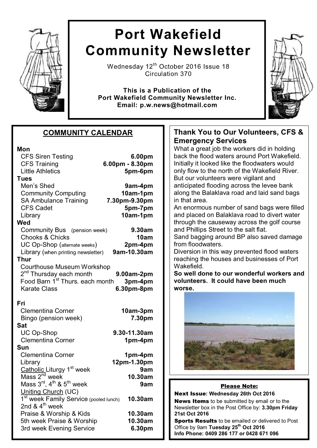 Port Wakefield Community Newsletter Inc