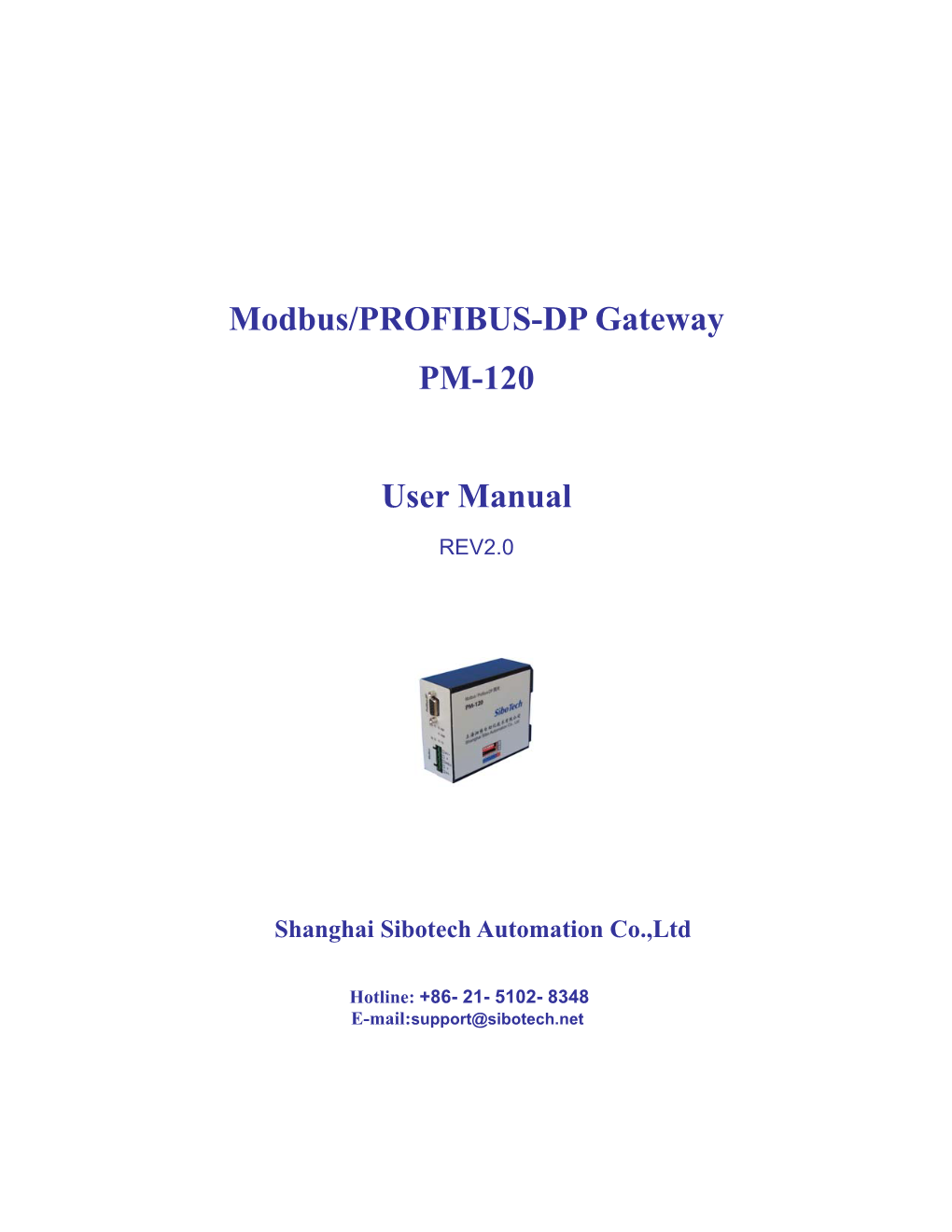 Modbus/PROFIBUS-DP Gateway PM-120