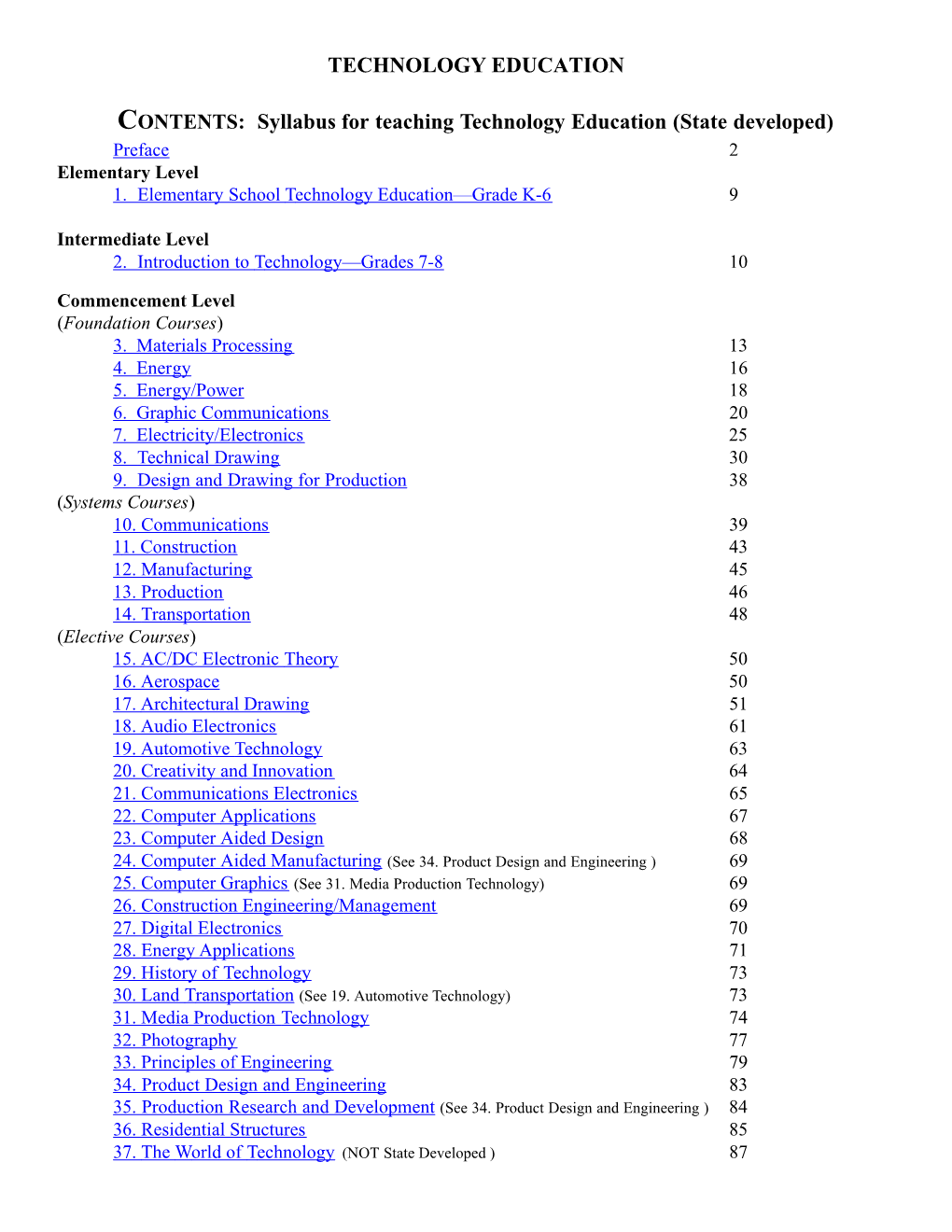 State Developed Content Outlines