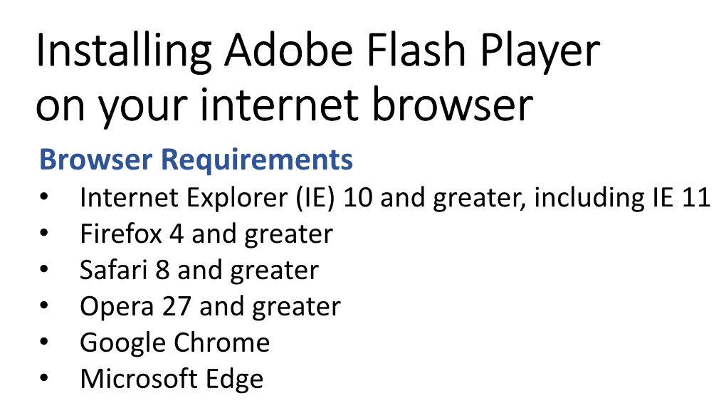 Adobe Flash Guide