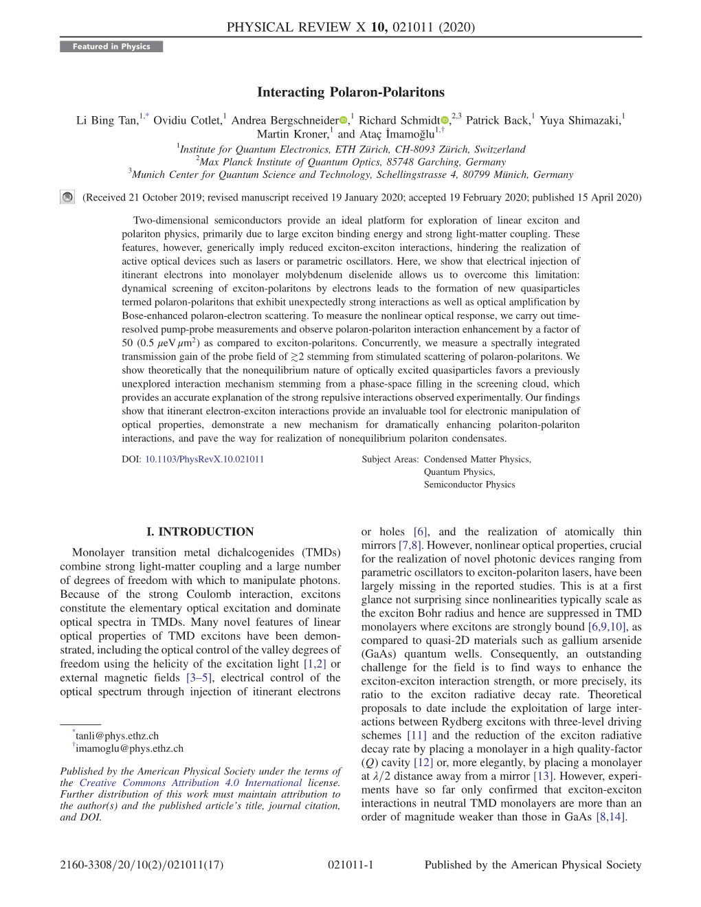 Interacting Polaron-Polaritons