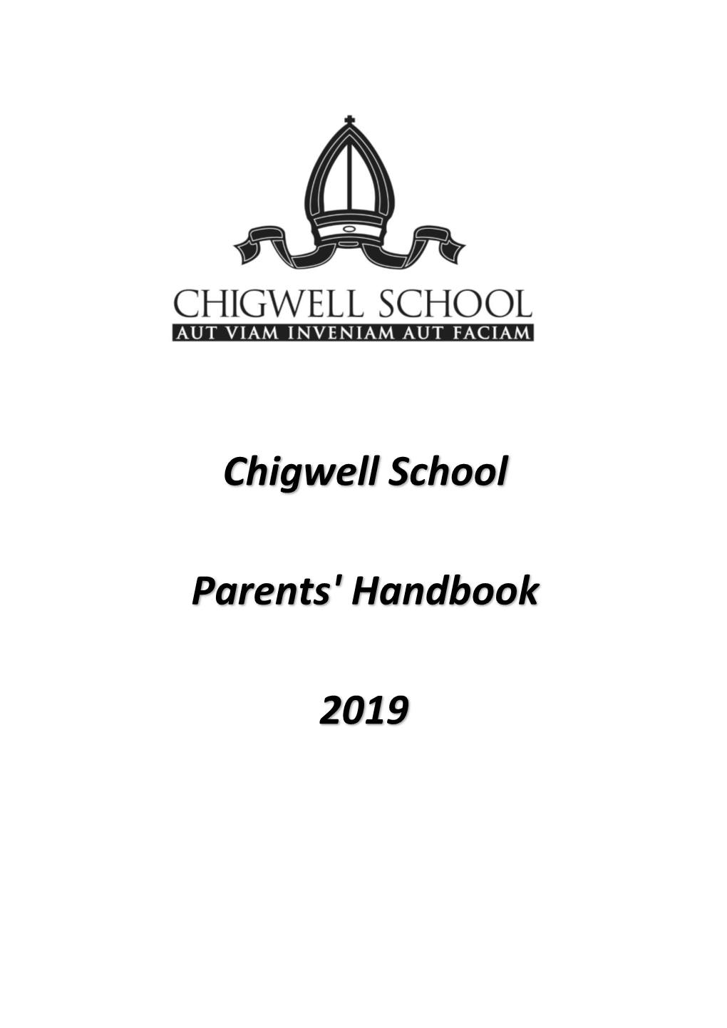 Chigwell School Parents' Handbook 2019