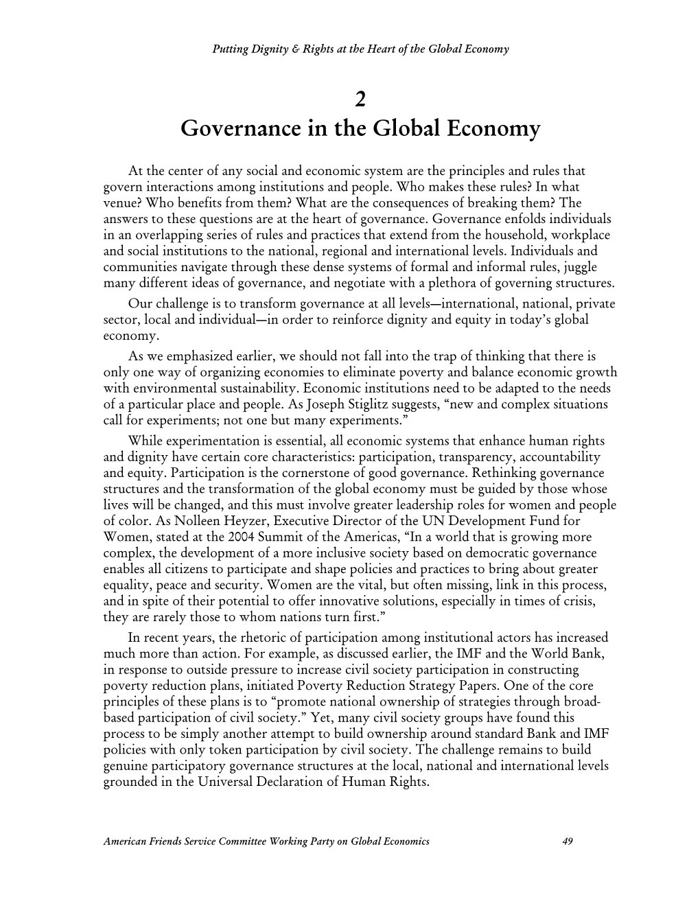 2 Governance in the Global Economy