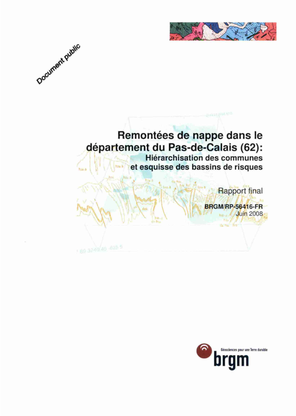 Remontées De Nappe Dans Le Département Du Pas-De-Calais (62): | Iii^P^* Hiérarchisation Des Communes {V \ \Jhi