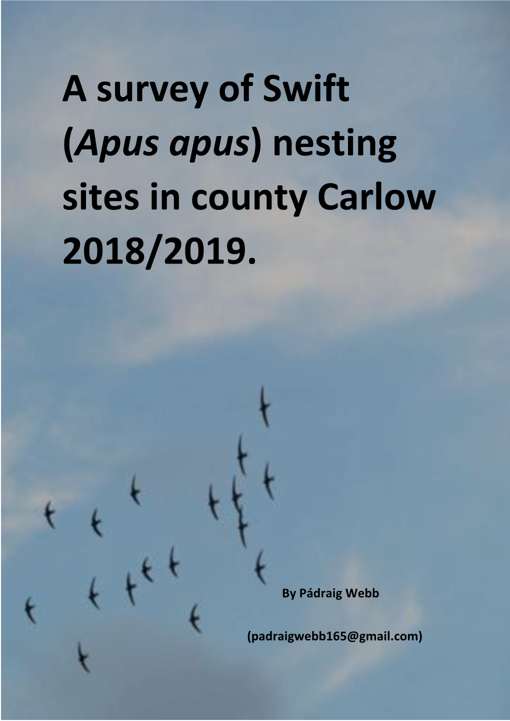 Nesting Sites in County Carlow 2018/2019