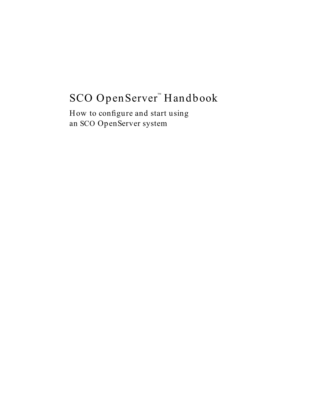 SCO Openserver Handbook Changing the Default Editor